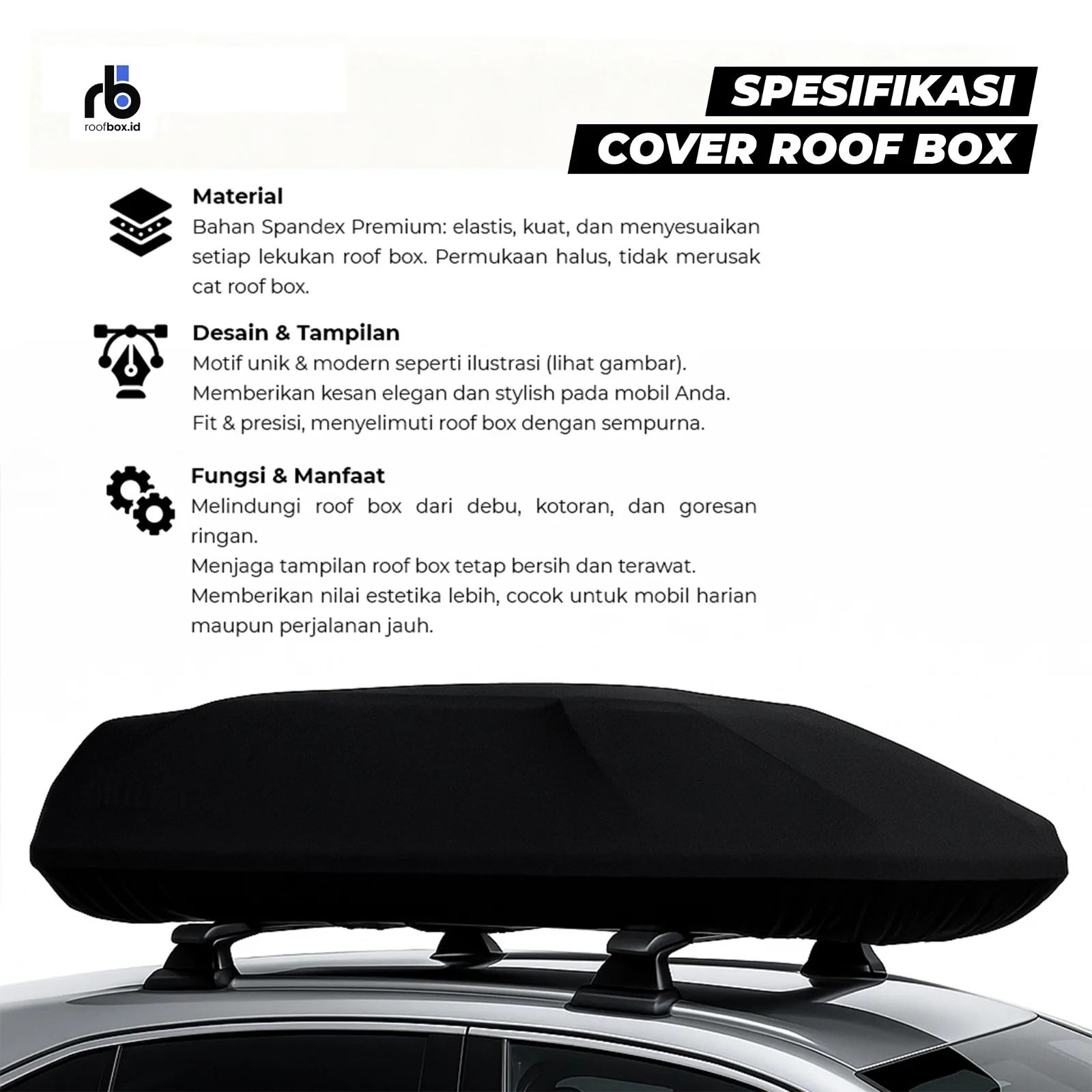 Cover Roofbox Putih 6